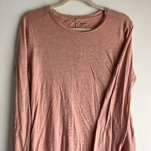 Madewell Whisper Cotton Long Sleeve Blush